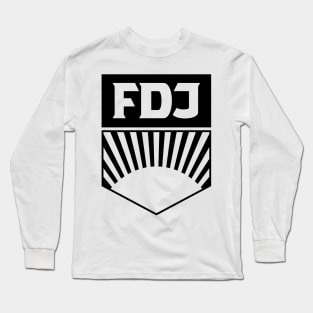 FDJ - Free German Youth Logo (black) Long Sleeve T-Shirt